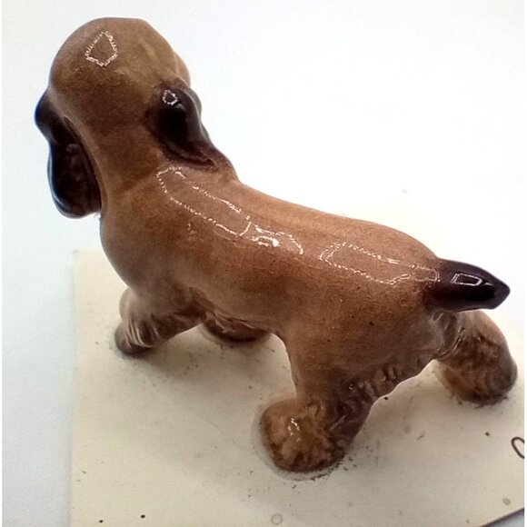 Cocker Spaniel Puppy Hagen Renaker Vintage 1986 2 Inch Bone China Miniature Dog - Picture 8 of 11